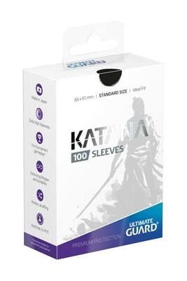 Obaly Ultimate Guard: KATANA Sleeves: Standard Size Black (100ks)
