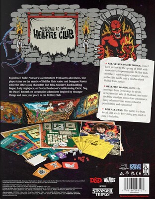 D&D 5E set Stranger Things Welcome to the Hellfire Club