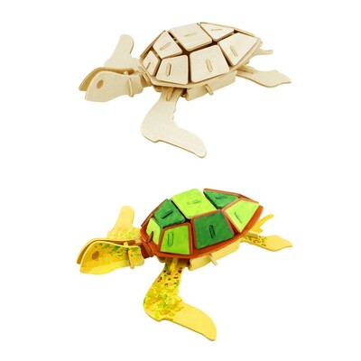 3D Puzzle - Morská korytnačka + farby
