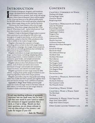 Wanderers Guide to Merchants & Magic 5E