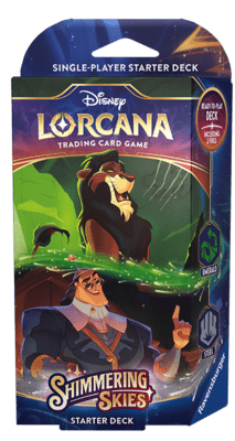 Disney Lorcana: Shimmering Skies - Emerald & Steel Starter Deck 