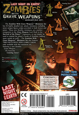 Last Night on Earth: Zombies with Grave Weapons Miniature Set