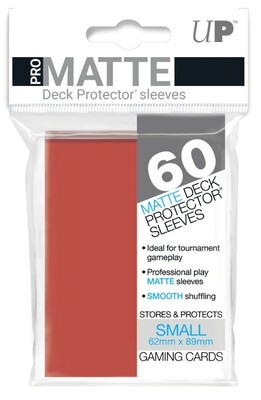 Obaly UltraPRO Small Sleeves - Pro-Matte - Red (60 Sleeves) (62x89)