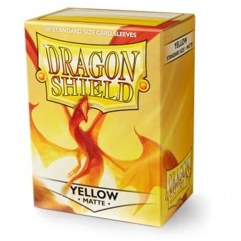 Obaly Dragon Shield Standard size - Matte Yellow 100 ks