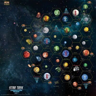 Star Trek Catan: Federation Space Map