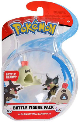 Figúrka PKM Battle Mini Figures ALOLAN RATTATA, SANDYGAST