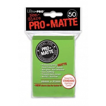 Obaly UltraPRO Standard Sleeves - Pro-Matte - Non Glare - Lime Green (50 Sleeves) 