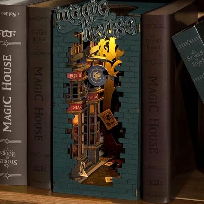 3D puzzle Živá kniha – Magický dom LED