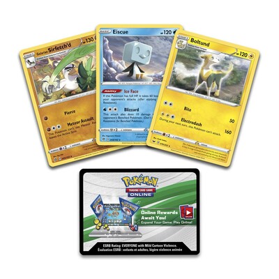 Pokémon Knock out Collection Boltund, Eiscue, Galarian Sirfetch'd 