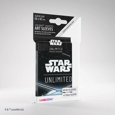 Obaly Gamegenic Star Wars: Unlimited Art Sleeves BACK BLACK (60 + 1 ks)