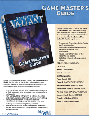 Tales of the Valiant: Gamemasters Guide