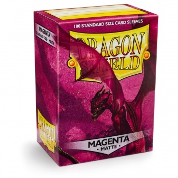 Obaly Matte Magenta (100ks): Dragon Shield Standard sleeves 