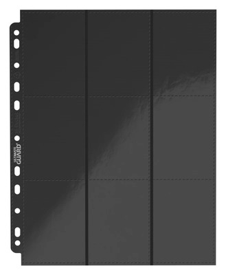 Album strana Ultimate Guard 18-pocket pages side-loading BLACK (10ks)