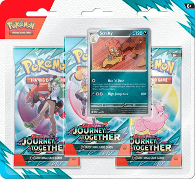 Pokémon: Scrafty 3-Pack Blister Journey Together