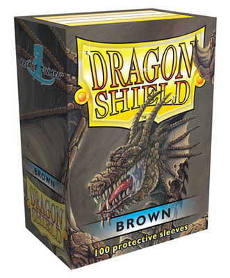 Obaly Dragon Shield standard size - Brown 100 ks
