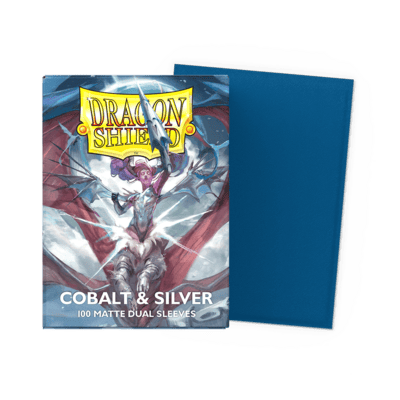 Obaly Dragon Shield Standard Size - Matte Dual Cobalt & Silver (100 ks)