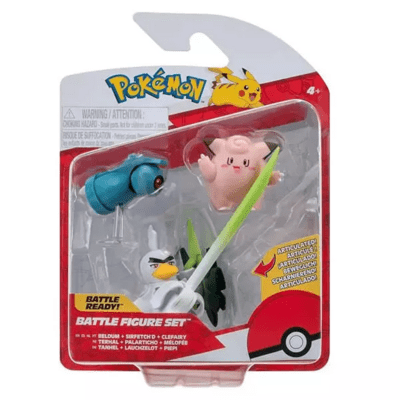 Figúrka Pokémon Battle Figure - SIRFETCH'D, BELDUM, CLEFAIRY