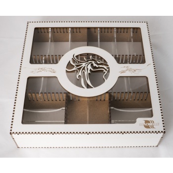 Card Crate - Dragon - Drevená krabica na uloženie kariet