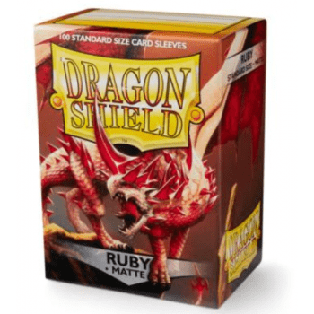 Obaly Matte Ruby (100 Sleeves): Dragon Shield Standard Sleeves 