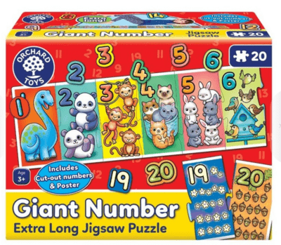 Giant Number puzzle - čísla