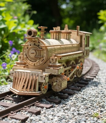 3D puzzle Parná lokomotíva