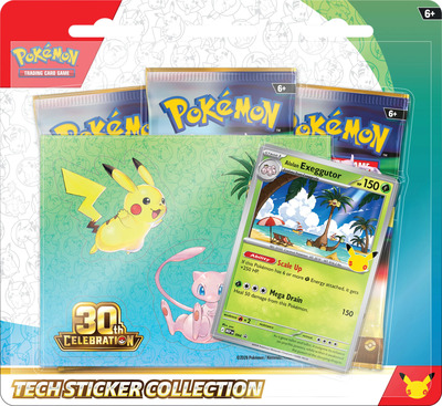 Pokémon: 30th Celebration Tech Sticker - Alolan Exeggutor