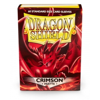 Obaly Matte Crimson (60ks): Dragon Shield Standard sleeves 