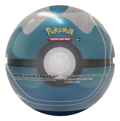 Pokémon Poke Ball Tin (modro biely)