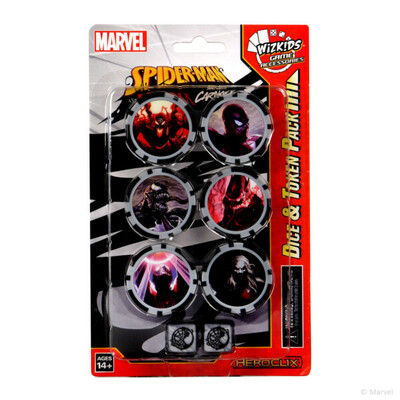 HeroClix Marvel: Spider-Man and Venom Absolute Carnage Dice & Token Pack