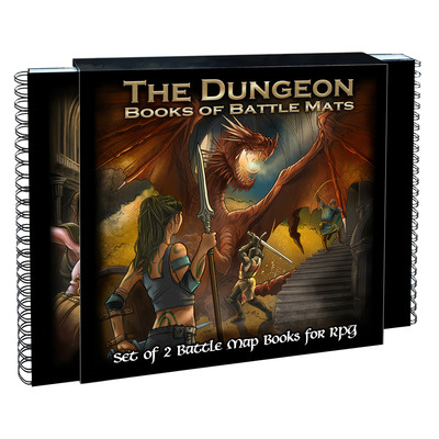 mapa RPG The Dungeon Books of Battle Mats