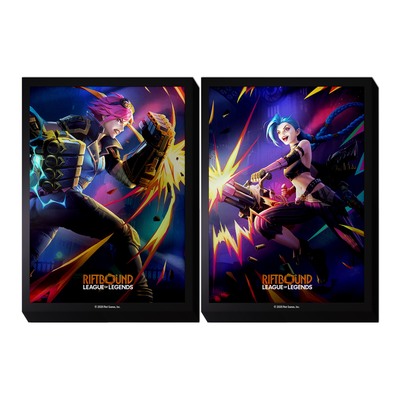Obaly LOL Riftbound Vendetta Art Sleeves Vi vs. Jinx