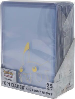 Toploader Ultra Pro: Pokémon Pikachu Toploader & Penny Sleeves Combo pack (25ks)