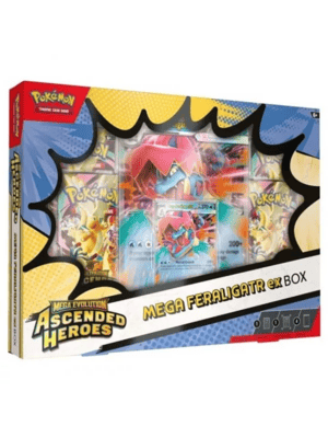 Pokémon: Ascended Heroes Mega Feraligatr EX box