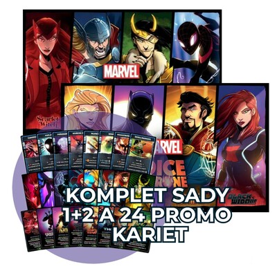 Marvel Dice Throne CZ: Sady 1+2 a 24 promo kariet