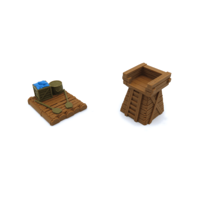 Root: Ferry & Tower Tokens 3dPrint  (2 ks)