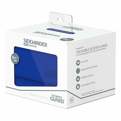 Krabička na karty Ultimate Guard SideWinder 100+ XenoSkin Monocolor BLUE