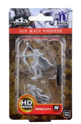 Pathfinder Battles Deep Cuts - Elf Male Fighter
