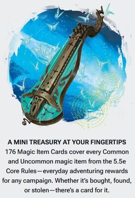 D&D RPG 5.5E Trove 4 Magic Item Cards: Common and Uncommon