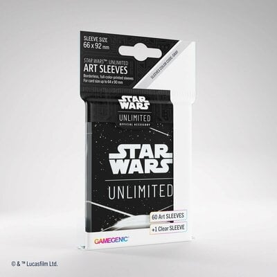 Obaly Gamegenic Star Wars: Unlimited Art Sleeves BACK WHITE (60 + 1 ks)