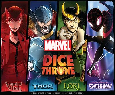 Dice Throne Marvel 4-Hero Box (Scarlet Witch, Thor, Loki, Spider-Man)