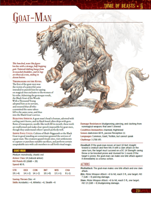 Tome of Beasts for 5th edition (Pocket Edition)