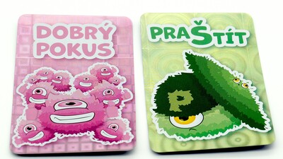 Bonus: promo karty ku hre Prašíci (Praštít a Dobrý pokus)