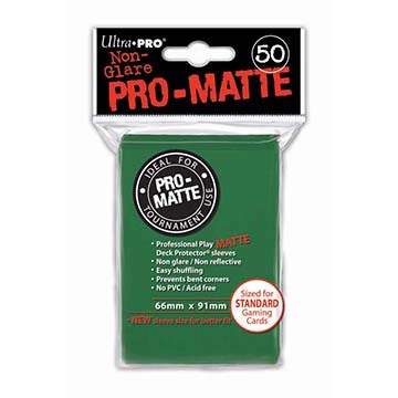 Obaly ULTRA PRO - Matte (66x91) Green Standard EU Card (50 ks)