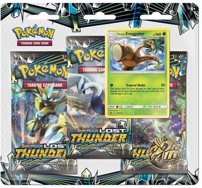 Pokémon: Exeggutor 3 Pack Blister Sun and Moon 8: Lost Thunder