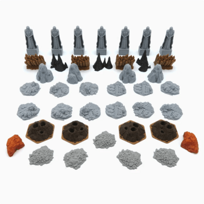 3dPrint Gloomhaven - Full Scenery Pack for Jaws of the Lion kit (114pcs)