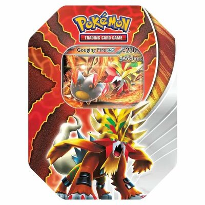 Pokémon: Paradox Destinies Gouging Fire ex Tin