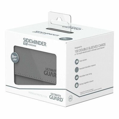Krabička na karty Ultimate Guard SideWinder 100+ XenoSkin Monocolor GREY