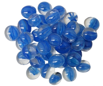 Chessex Gaming Glass Stones in Tube - Catseye Dark Blue