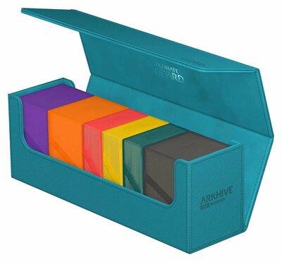Krabička na karty Ultimate Guard Arkhive 400+ XenoSkin Monocolor PETROL