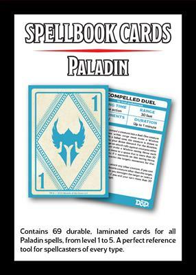 D&D 5E RPG Paladin Spellbook Cards